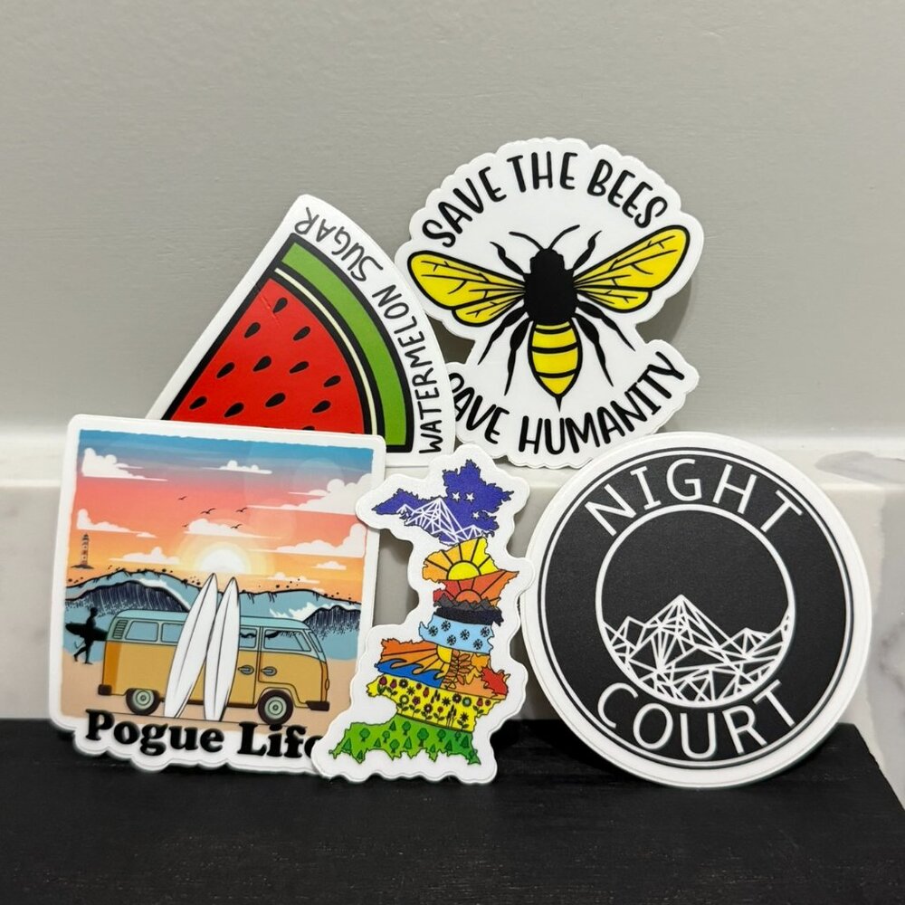 Pop Culture Stickers - Book Sticker, TV Sticker, Song Sticker